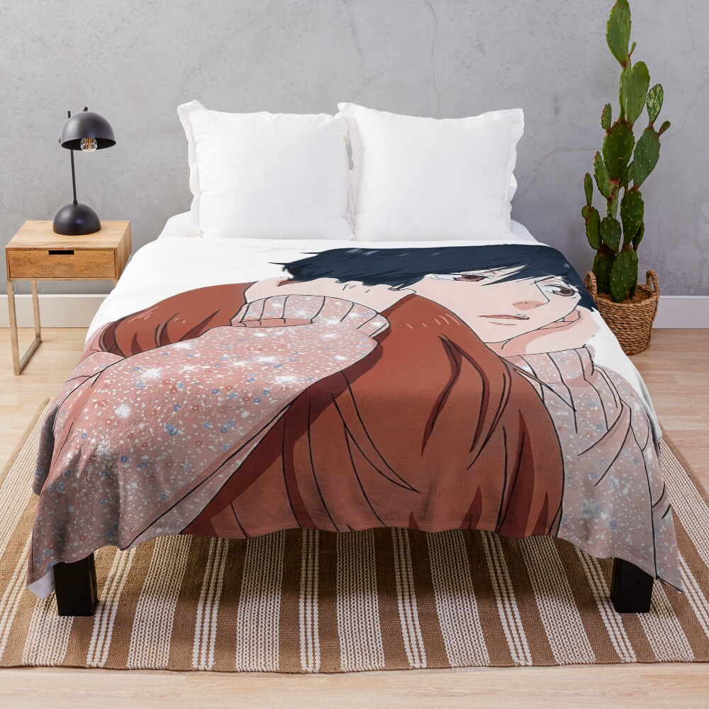 Ao Haru Ride Blue Spring Ride Hug Throw Blanket