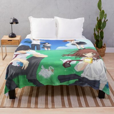 Ao Haru Ride Characters Throw Blanket