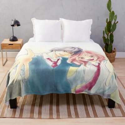 New Collection Ao Haru Ride Blue Spring Ride Throw Blanket