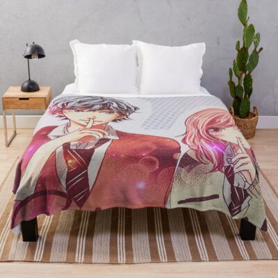 Ao Haru Ride Blue Spring Ride Romantic Cover Throw Blanket