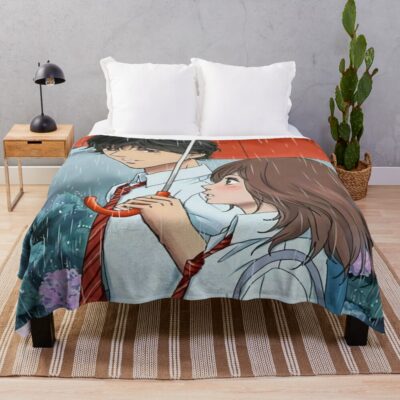 Best Ao Haru Ride Blue Spring Ride Romantic Throw Blanket