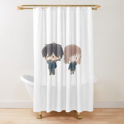 Ao Haru Ride Blue Spring Ride Romantic Shower Curtain