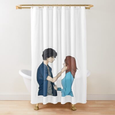 Best Selling Blue Spring Ride Romantic Shower Curtain