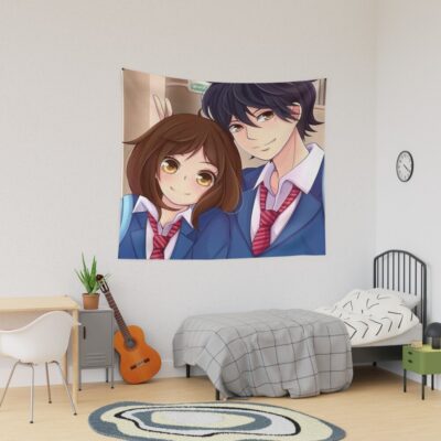 Ao Haru Ride Blue Spring Ride Couple Tapestry