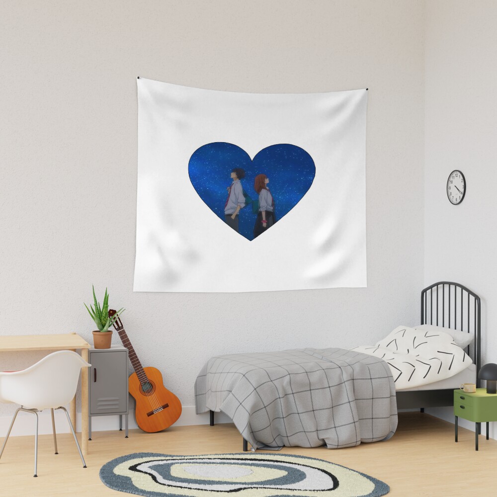 Ao Haru Ride Kou And Futaba Heart Tapestry