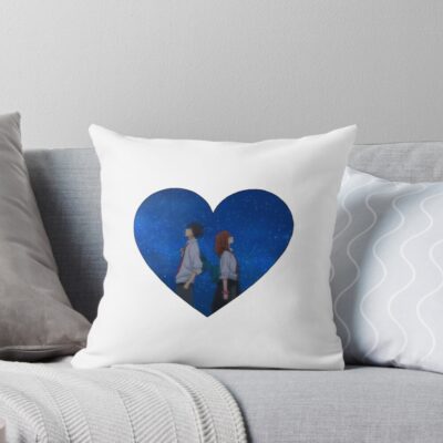 Ao Haru Ride Kou And Futaba Heart Throw Pillow
