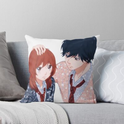 Anime Ao Haru Ride Futaba And Kou Throw Pillow