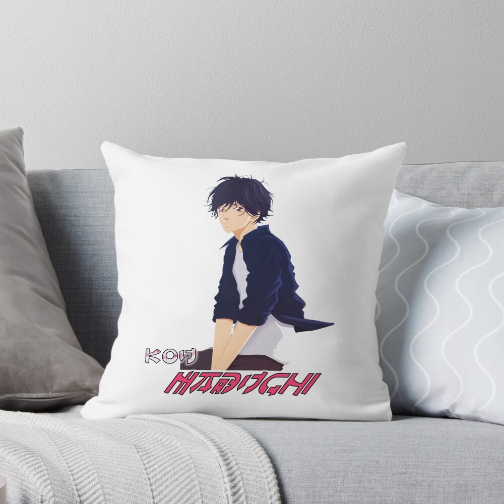 Kou Mabuchi Anime Ao Haru Ride Mang Throw Pillow