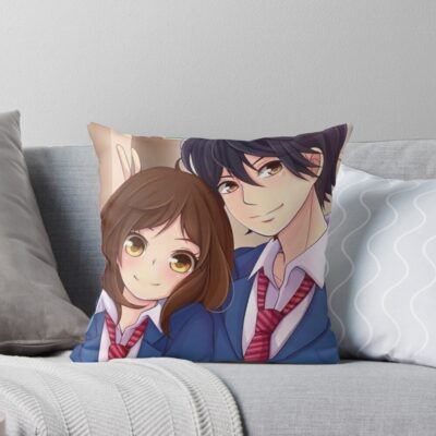 Ao Haru Ride Blue Spring Ride Couple Throw Pillow