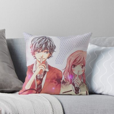 Ao Haru Ride Blue Spring Ride Romantic Cover Throw Pillow